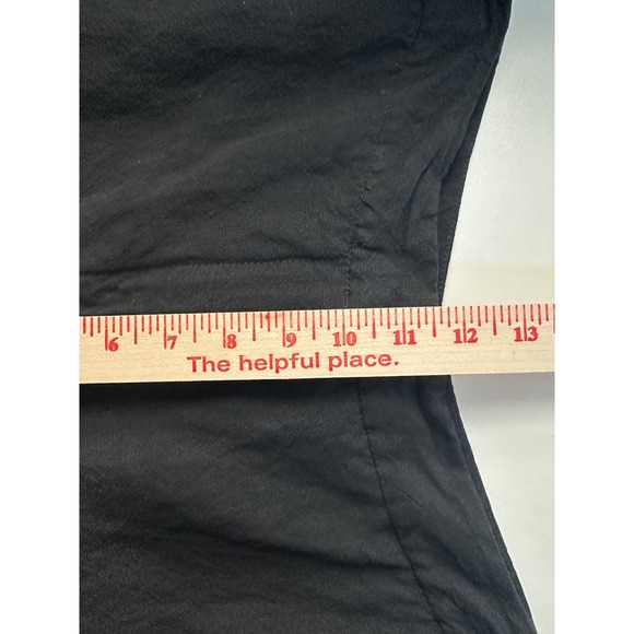 Eileen Fisher Black Linen Blend Wide Leg Crop Pants Sz L 30x23.5 Luxury Capsule - Picture 10 of 16